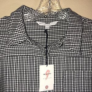 NEW The Nines Black And White Shirt